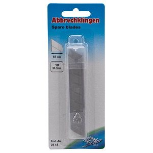 10 WEDO Cuttermesser-Klingen silber 18 mm von WEDO