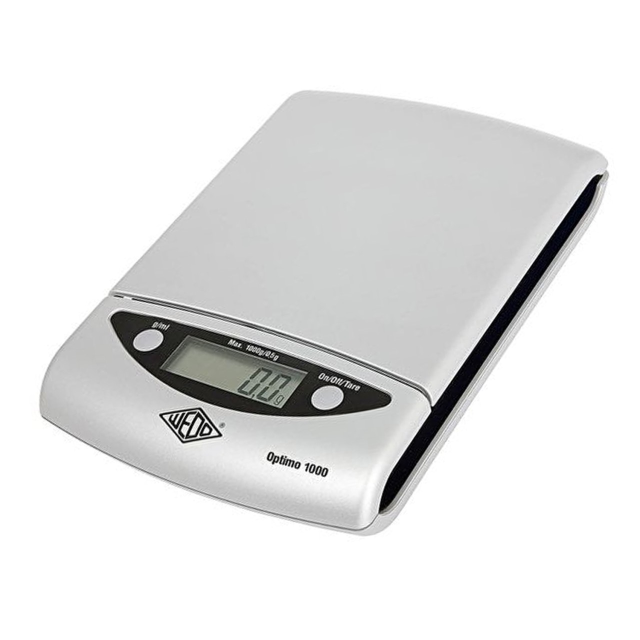 Präzisionswaage Optimo 1000 Tragkraft maximal 1 Kilogramm, Teilung in 0,5 Gramm von WEDO