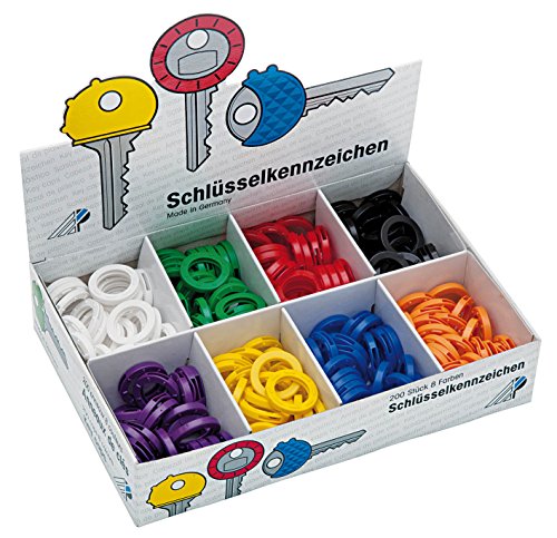 WEDO 2628008 Schlüsselkennringe, flexibles Weichplastik, 200 Stück im Display, 24 mm, farbig sortiert WEDO 2628008 Schlüsselkennringe, flexibles Weichplastik, 200 Stück im Display, 24 mm, farbig sortiert von WEDO