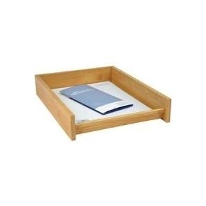 WEDO Briefablage, aus Bambus, stapelbar passend für Format DIN A4, Maße: (B)250 x (T)340 x (H)62 mm (61 807) von WEDO