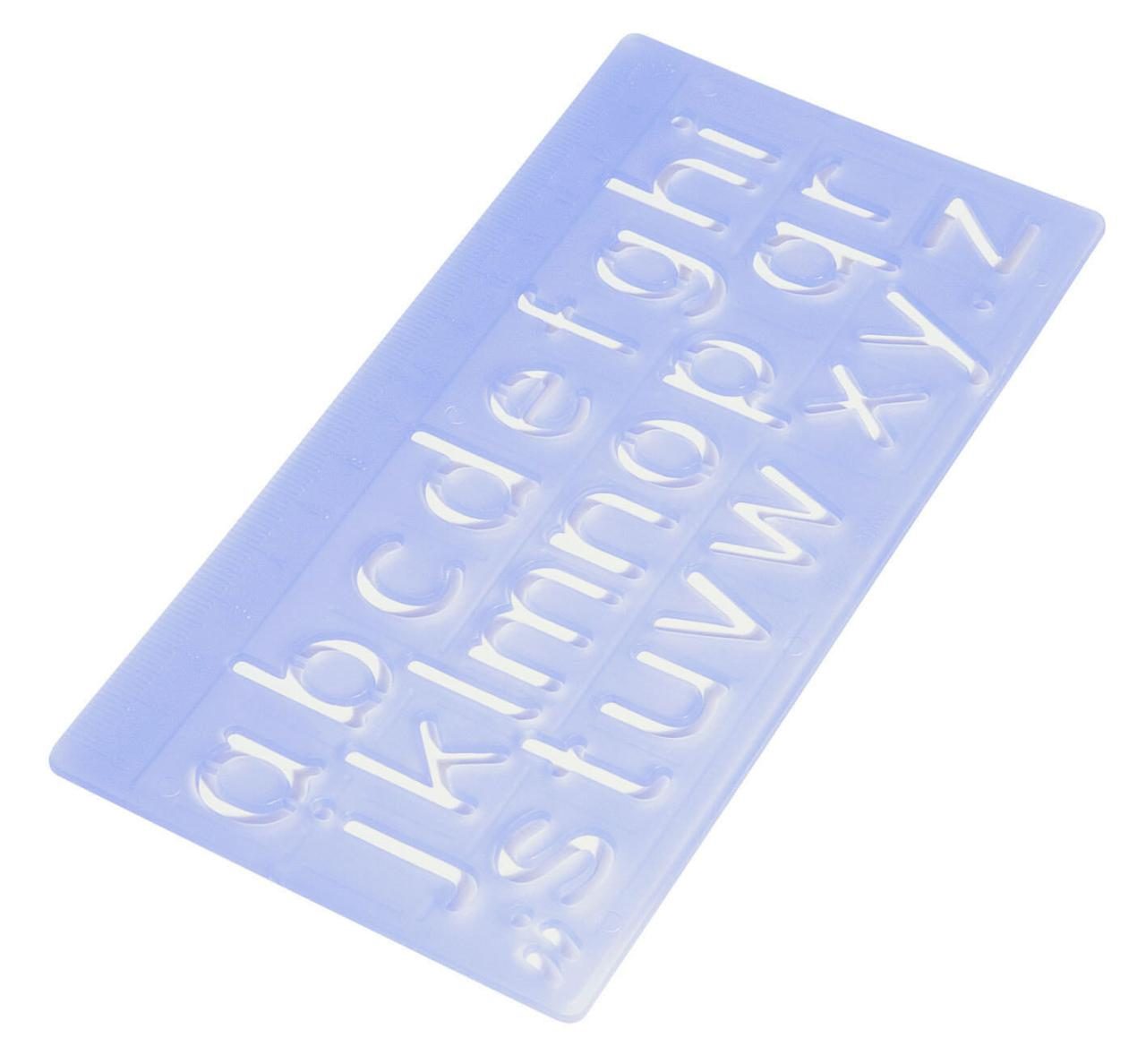WEDO Buchstabenschablonen-Set blau-transparent von WEDO