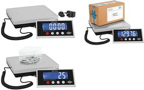 WEDO Elektronische Paketwaage Paket 50 Plus, 50 kg aus Aluguss, Wiegeteller aus Edelstahl, Tara-, Justier - 1 Stück (50 7605005) von WEDO