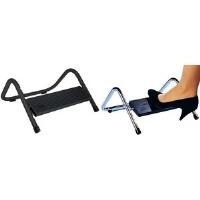 WEDO Fußstütze Trittboy, schwarz Konstruktion aus glanzvernickeltem Stahlrohr, Trittfläche - 1 Stück (103 211601) von WEDO