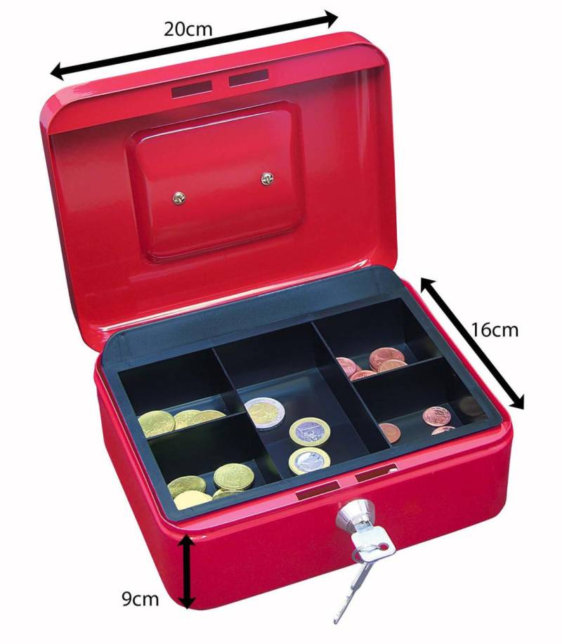 WEDO Geldkassette Größe 2 rot von WEDO