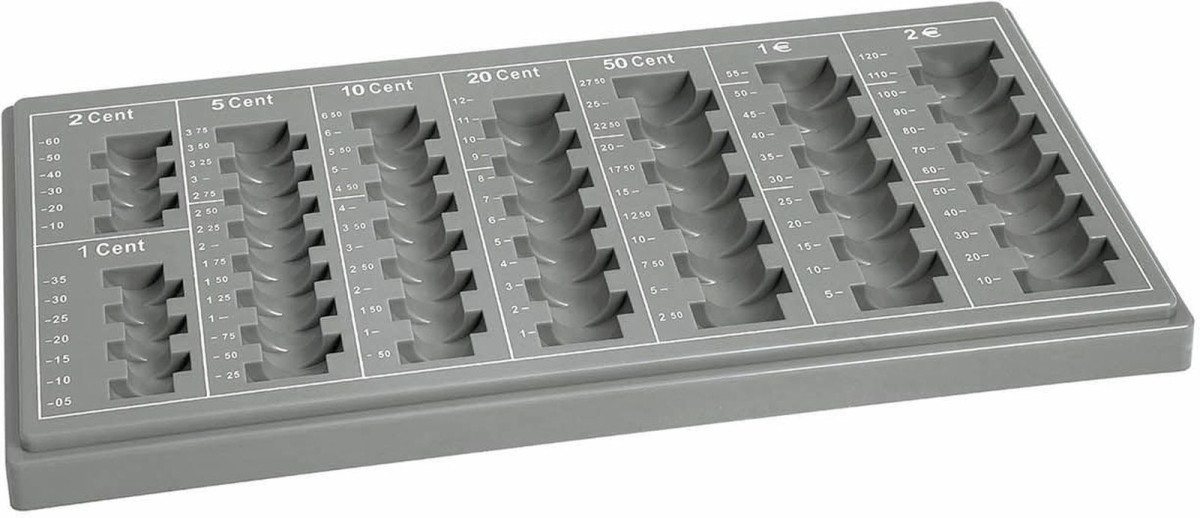 WEDO Geldkassette Geld-Zähleinsatz für Geldkassette Maxi 33x18,2x2cm grau. von WEDO