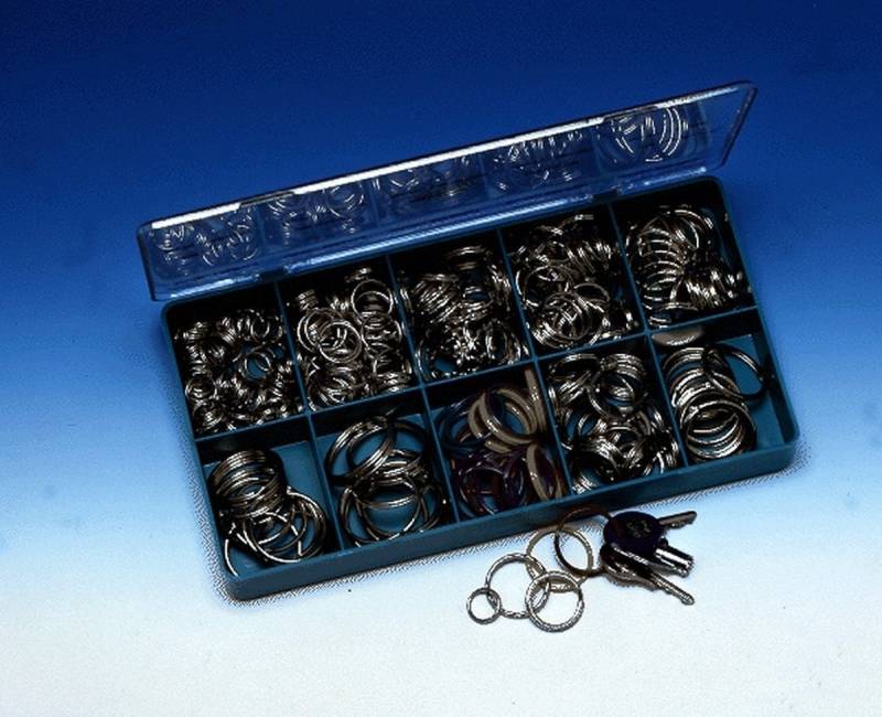 WEDO Geldkassette Metall-Schlüsselringe silber 16mm von WEDO