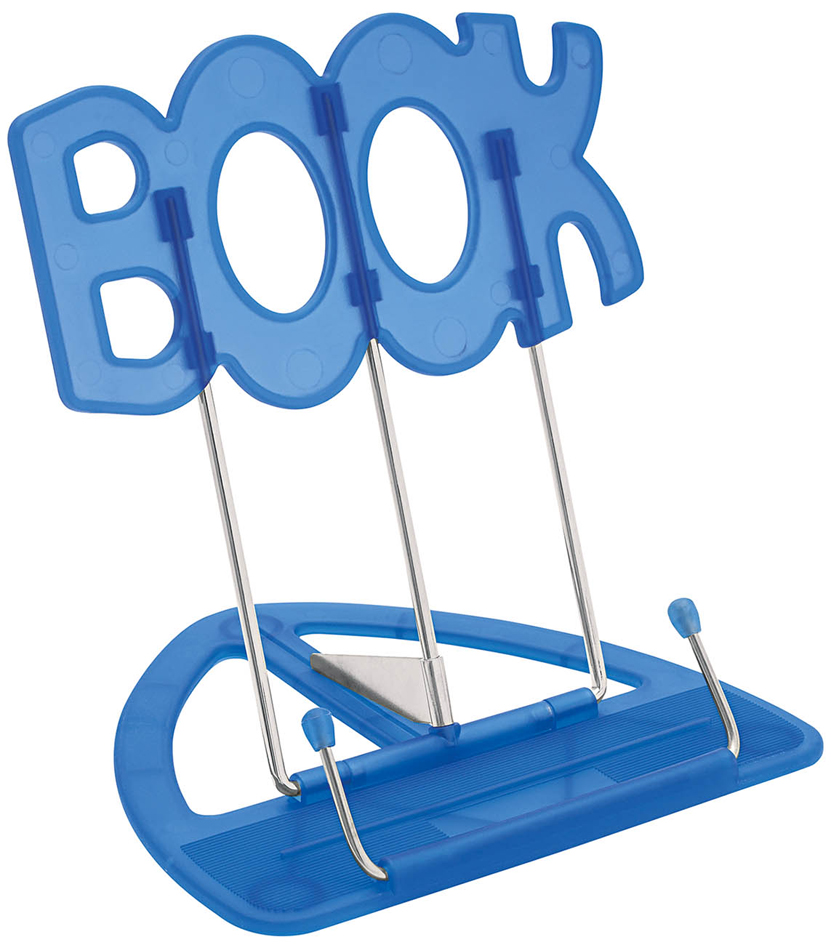 WEDO Leseständer BOOK, mit Kunststoffunterteil, blau von WEDO