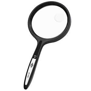 WEDO Lupe schwarz 2,5-fach und 5-fach, Ø 4,8 cm WEDO Lupe schwarz 2,5-fach und 5-fach, Ø 4,8 cm von WEDO