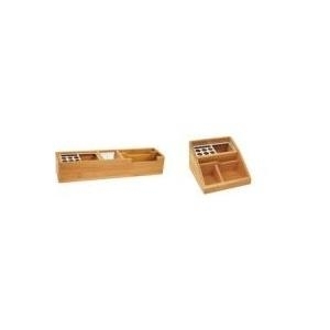 WEDO Multiköcher, aus Bambus, lang 2 große Fächer, 2 große Fächer mit Aluminiumeinsatz, 6 (61 1007) von WEDO