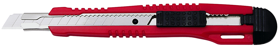 WEDO Profi-Cutter, Klinge: 9 mm, mit Clip, rot/schwarz von WEDO