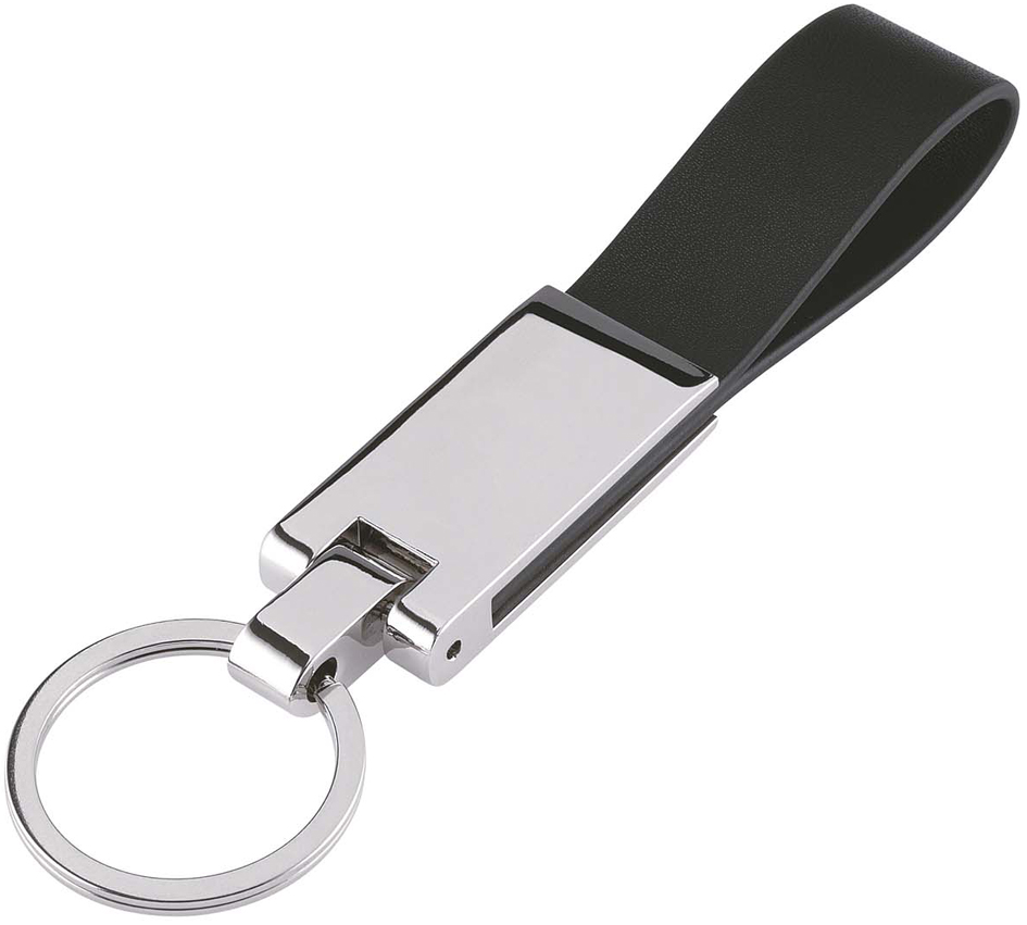 WEDO Schlüsselanhänger , STYLE, , Metall-Leder-Kombination von WEDO