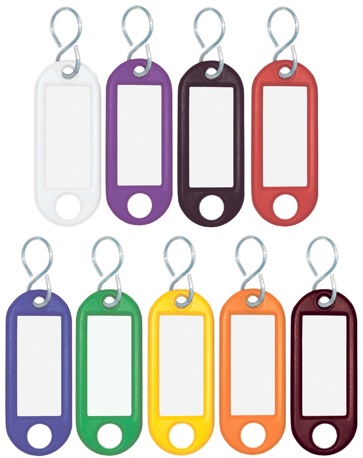 WEDO Schlüsselanhänger S-Haken, farbig sortiert, Großpackung von WEDO