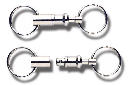WEDO Schlüsselhalter, mit Kupplung, silber von WEDO