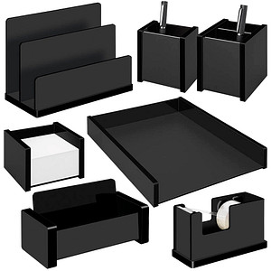 WEDO Schreibtischset Black Office schwarz von WEDO