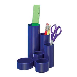 WEDO Stiftehalter Junior Butler blau ABS-Kunststoff 6 Fächer 13,5 x 12,0 x 14,8 cm von WEDO