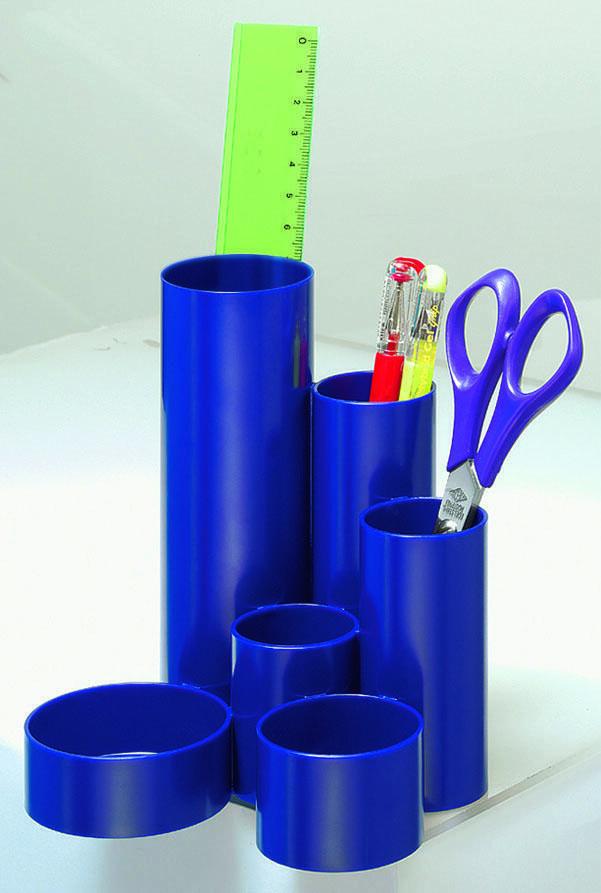 WEDO Stiftehalter Köcher Junior-Butler blau 13,5 x 12,0 x 14,8 cm Blau von WEDO