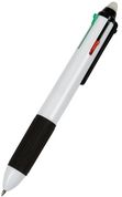 WEDO Vierfarb-Kugelschreiber, radierbar, weiß mir Radierer am Schaftende, Farbminen sind austauschbar, - 1 Stück (2564400) von WEDO