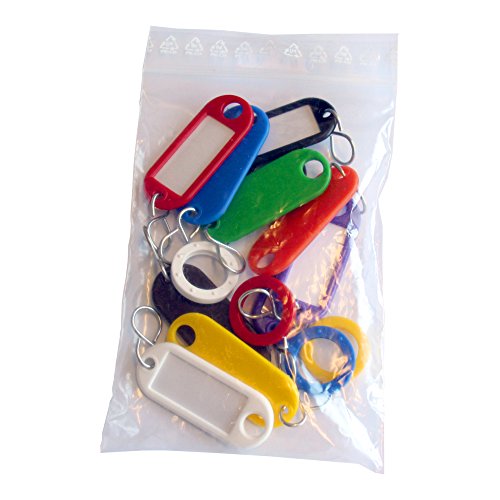 Wedo 26210 Sortiment Schlüsselanhänger (mit S-Haken 10 und Kennringe 5 Stück (aus Kunststoff) farbig sortiert von WEDO