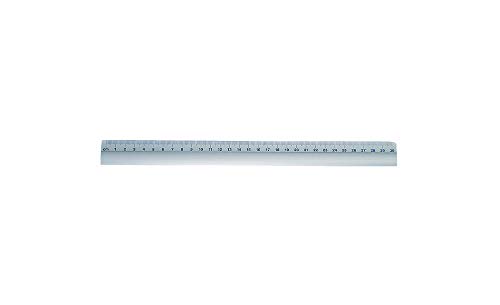 Wedo 525331 Lineal (aus Aluminium, mit rutschsicherer Gummieinlage, 30 cm) silber von WEDO