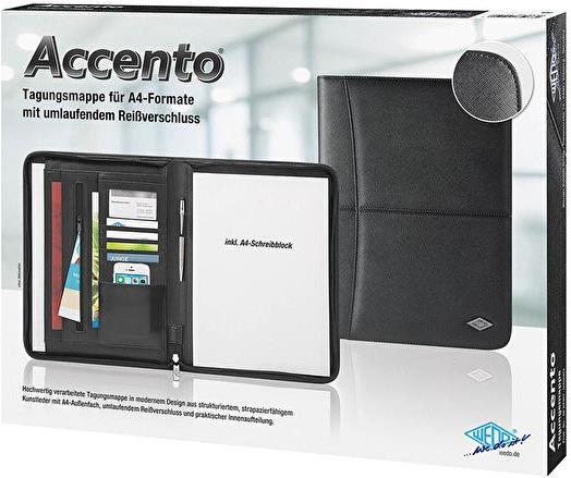 Wedo 58 64301 - Leder - Schwarz - Visitenkarte - Papier - 5 Taschen - 255 mm - 45 mm (58 64301) von WEDO