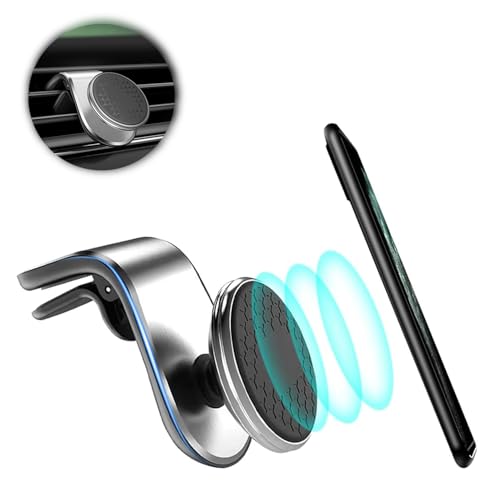 WEDSLK Magnetische Handyhalter Auto für VW T5 T5.1 T6 T6.1 Ganci, Lüftung KFZ Handyhalterung, Handyhalterung Auto Magnet, 360° Drehbar,D/Upgrade Silver WEDSLK Magnetische Handyhalter Auto für VW T5 T5.1 T6 T6.1 Ganci, Lüftung KFZ Handyhalterung, Handyhalterung Auto Magnet, 360° Drehbar,D/Upgrade Silver von WEDSLK