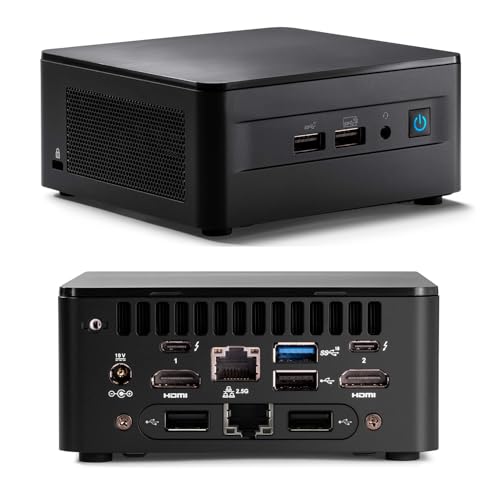 Intel NUC 12 Pro NUC12WSHi7 Dual LAN Mini-Desktop-Computer, 12. Generation Core i7-1260P (12C/16T, bis zu 4,4 G) Mini-PC, 8 GB RAM, 512 GB SSD von WEELIAO