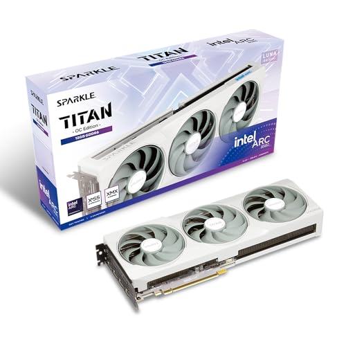 WEELIAO Sparkle Intel Arc B580 Titan OC Grafikkarte, 12 GB GDDR6, Torn Cooling 2.0, Axial Breathing Light, Metal Backplate, SB580T-12 G OC (Weiß) von WEELIAO