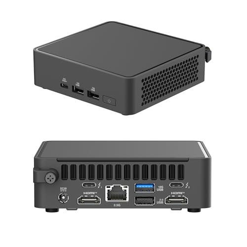WEELIAO NUC 15 Pro Mini-PC (NUC15CRKU5) - Intel Core Ultra5 225H, bis zu 96 GB DDR5, Intel Arc Graphics, Wi-Fi 7, PCIe Gen5 SSD - Kompakter AI-Desktop-Computer (32 GB RAM, 4 TB SSD) von WEELIAO