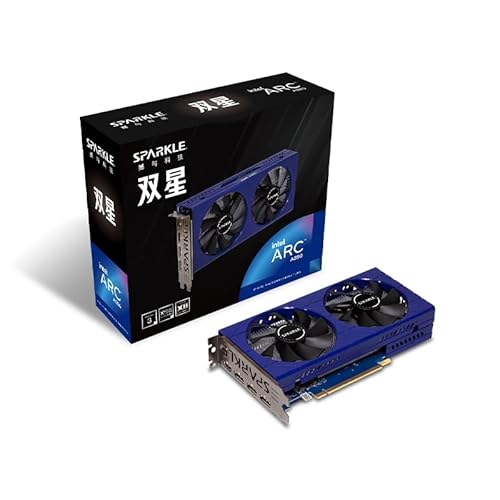 WEELIAO Sparkle Intel Arc A380 Twin, 6 GB GDDR6, kurze Halterung ist im Lieferumfang enthalten, LowProfile, Dual-Lüfter, Dual-Slot, HDMI x1, Mini DisplayPort x2, SA380T 6G von WEELIAO