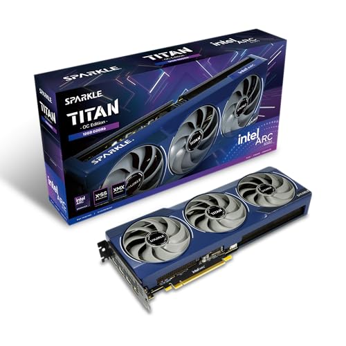 WEELIAO Sparkle Intel Arc B580 Titan OC Grafikkarte, 12 GB GDDR6, Torn Cooling 2.0, Axial Breathing Light, Metal Backplate, SB580T-12 G OC (Blau) von WEELIAO