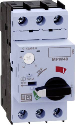 WEG 12428086 MPW40-3-D004 Motorschutzschalter einstellbar 0.4A 1St. von WEG