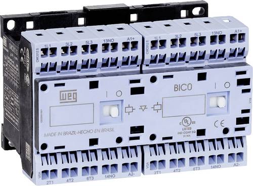 WEG CWCI012-01-30D24S Wendeschütz 6 Schließer 5.5kW 230 V/AC 12A mit Hilfskontakt 1St. von WEG