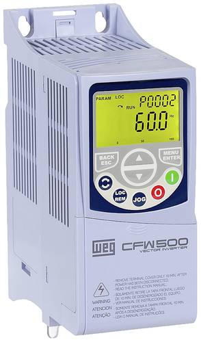 WEG Frequenzumrichter CFW500A 01P6 S2 0.25kW 1phasig 200 V, 240V von WEG