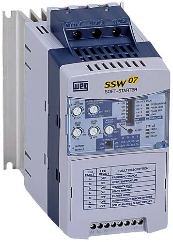 WEG SSW07 0017 T5 SZ 10194170 Sanftstarter Motorleistung bei 400V 9.2kW Motorleistung bei 230V 4kW 2 von WEG