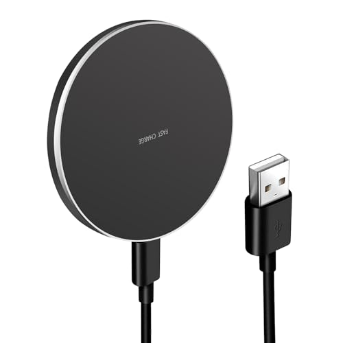 Wireless Charger, 15W Handy Induktionsladegerät, Schnellaufladung Kabelloses Ladegerät, Ladegerät Induktiv für Samsung Galaxy iPhone Huawei Xiaomi(Netzadapter Nicht enthalten) von WEHOOM