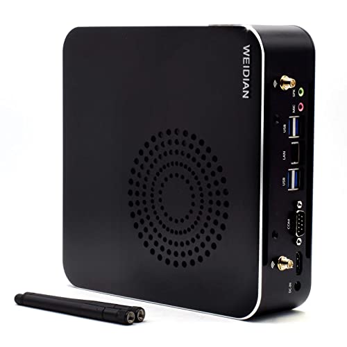 WEIDIAN Desktop Mini PC Mini Computer - Büro Gaming mit 11 Gen i7-11700 Turbo 4.9Ghz 8C16T UHD Graphics 750 32GB DDR4 256GB NVMe SSD 1TB HDD Windows 11 4K Gigabit Ethernet Wake On LAN,Mini Gaming PC von WEIDIAN