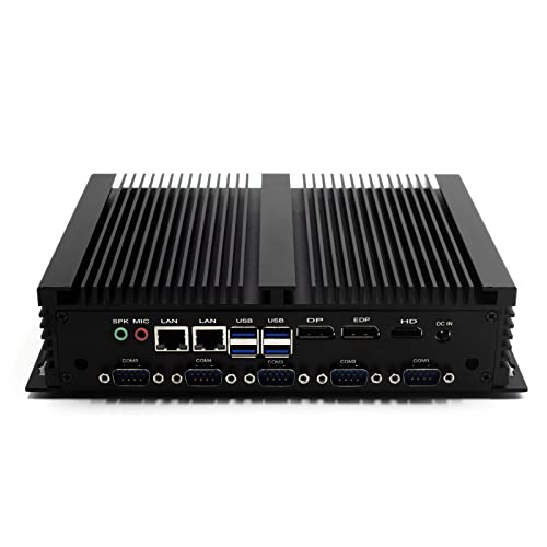 WEIDIAN Lüfterloser Industrie Mini PC Windows 11 Pro i5 8250U Industrie Desktop Computer DP EDP HD 4K WLAN BT4.2 Gigabit Ethernet LPT Anschluss RS232 RS485 COM Vollmetallgehäuse 32GB RAM 256GB SSD von WEIDIAN