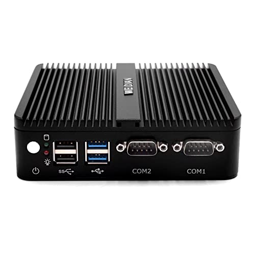 WEIDIAN Mini Computer, Mini PC Windows 10 Pro, Celeron J4125 (bis zu 2,7 GHz) Mini Desktop Computer, Unterstützt HD/VGA Anschluss, Dual Band Wi-Fi, BT, 2USB3.0, 2USB2.0, 2RS232 Com Port, 2RJ45-Lan von WEIDIAN