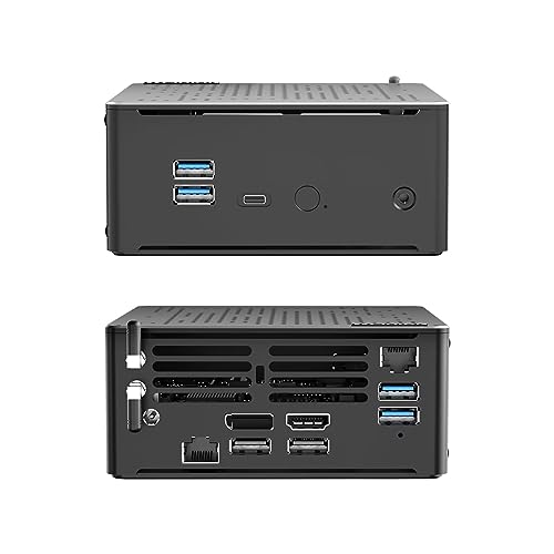 WEIDIAN Mini Desktop Computer, Core i9-10980HK mit UHD-Grafik, Mini Gaming PC mit 32GB DDR4 RAM 512 NVMe SSD, HDMI2.0+DP Dual 4K Ausgang, 4*USB3.0, 2*USB2.0, Type-C, 2*Gigabit-Ethernet, WIFI6, BT5.2 von WEIDIAN