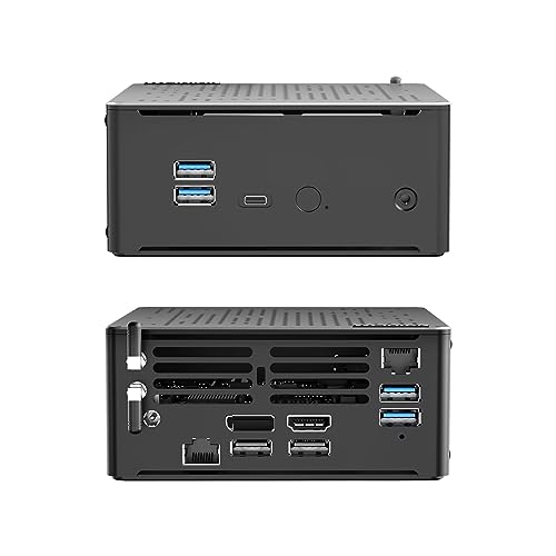 WEIDIAN Mini Komplett PC, 16GB RAM DDR4/512GB NVME SSD/1TB HDD Desktop PC Windows 11 Pro, Core i7-10750H Support 4K UHD@60Hz, Dual Gigabit Ethernet, WIFI6, BT5.2, Type-C, 6USB, HDMI+DP Dual Displa von WEIDIAN