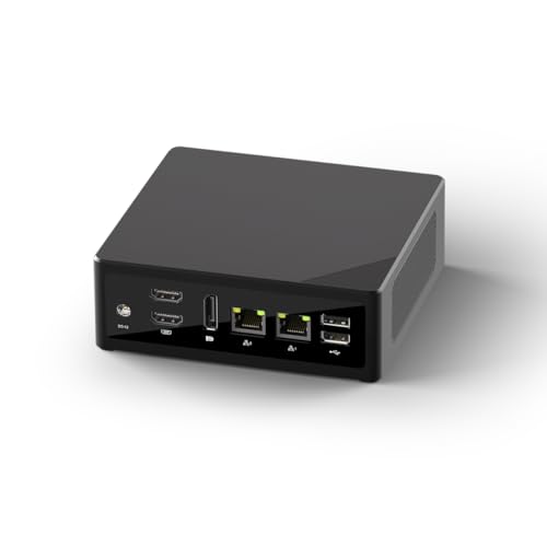WEIDIAN N150 Mini PC Win 11 Pro(up to 3.6GHz), 8GB DDR5 256GB NVME SSD, Mini Desktop Computer WiFi6 BT5.2, 4K 3X Displays(2HD+DP), 2X Gigabit Ethernet, 6USB, PC FM2 for Home Büro Geschäft von WEIDIAN