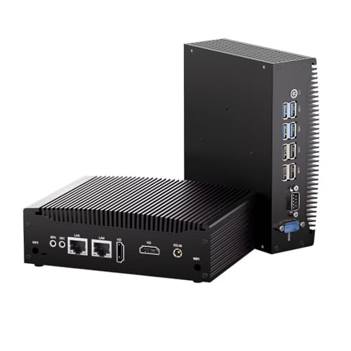 WEIDIAN PC Lüfterloser, Mini PC Win 11 Pro 8. Gen i5-8260U (bis zu 3,9GHz), 32GB DDR4 1TB SSD, Mini PC Dual LAN 4K HD, WiFi5 BT4.2, Mini Desktop Computer 8 USB, Linux Mini PC für Unternehmen von WEIDIAN