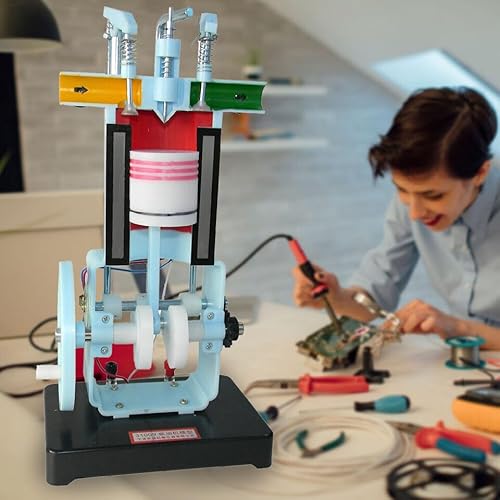 4 Takt Motormodell Einzylinder Lehrmodell Dieselmotor Modell Physikunterricht Schnittmodell Motormodell für Fahrschulmodell Physik Mechanik Model,Technikbegeisterte 4 Takt Motormodell Einzylinder Lehrmodell Dieselmotor Modell Physikunterricht Schnittmodell Motormodell für Fahrschulmodell Physik Mechanik Model,Technikbegeisterte von WEIGR