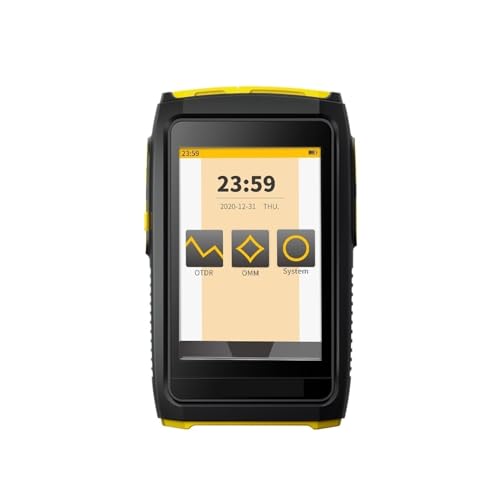 WEIJICUI Glasfaser Tester, MINI OTDR Active Fiber Live Test 1550 Nm 20 DB Glasfaser-Reflektometer-Touchscreen(FWT 100 S5L(APC)) von WEIJICUI