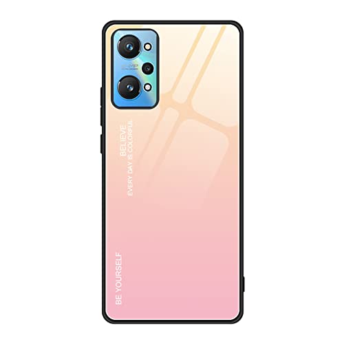 WEIOU Hülle für Realme GT 2(GT2) / GT Neo 2(GT Neo2), Handyhülle Weich Silikon TPU Rahmen Farbverlauf-Glas Back Cover Dünn Bumper Case, Stoßfest Kratzfest Schutzhülle - 1 von WEIOU