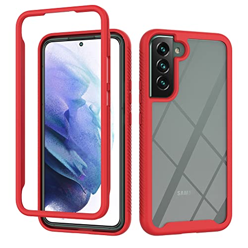 WEIOU Hülle für Samsung Galaxy S22 5G, PC Transparente Back Cover TPU Robust Bumper Case Outdoor Handyhülle Weiche Rubber Stoßfest Kratzfeste Schutzhülle. Rot WEIOU Hülle für Samsung Galaxy S22 5G, PC Transparente Back Cover TPU Robust Bumper Case Outdoor Handyhülle Weiche Rubber Stoßfest Kratzfeste Schutzhülle. Rot von WEIOU