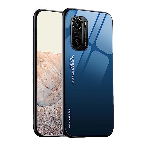 WEIOU Hülle für Xiaomi Poco F3 / Mi 11i 5G, Handyhülle Weich Silikon TPU Rahmen Farbverlauf-Glas Back Cover Dünn Bumper Case, Stoßfest Kratzfest Schutzhülle - 7 von WEIOU