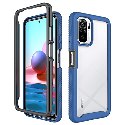 WEIOU Hülle für Xiaomi Redmi Note 10 4G | Note 10s, PC Transparente Back Cover TPU Robust Bumper Case Outdoor Handyhülle Weiche Rubber Stoßfest Kratzfeste Schutzhülle. Dunkelblau WEIOU Hülle für Xiaomi Redmi Note 10 4G | Note 10s, PC Transparente Back Cover TPU Robust Bumper Case Outdoor Handyhülle Weiche Rubber Stoßfest Kratzfeste Schutzhülle. Dunkelblau von WEIOU