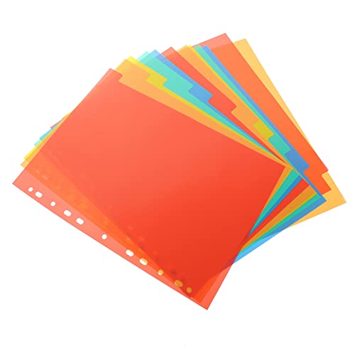 3Sätze Notebook Teiler Teilig Stabiler Bürobinder Trenner mit Registerkarten für Effektive Dokumentenorganisation und Einfache Indizierung Ordnern und Planern von WEKADRIN