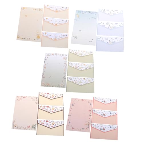 5Sätze Schreibpapier Set mit Briefumschlägen Ästhetische Designs und Briefpapier für Persönliche Briefe und Einladungen 5Sätze Schreibpapier Set mit Briefumschlägen Ästhetische Designs und Briefpapier für Persönliche Briefe und Einladungen von WEKADRIN